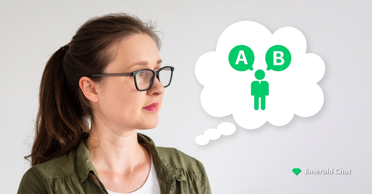 A woman thinking about something 