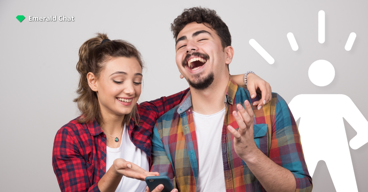 Two people enjoying their companies