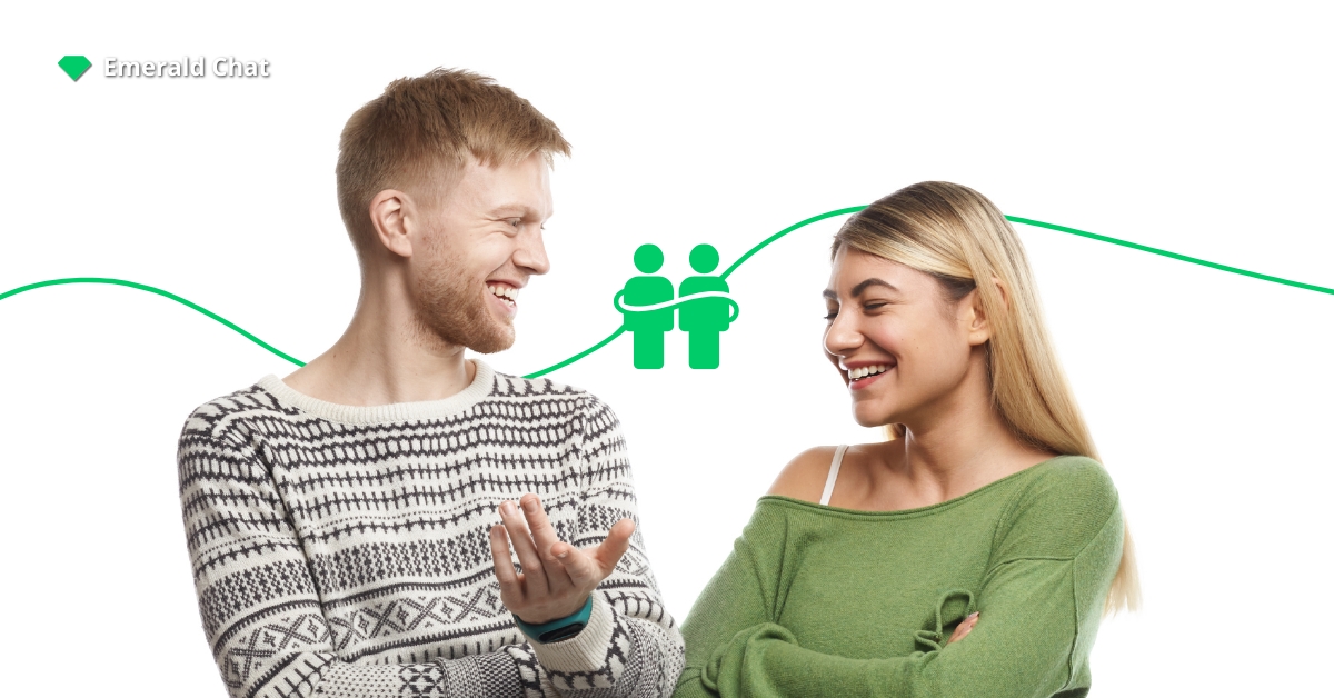 Two people having a connection