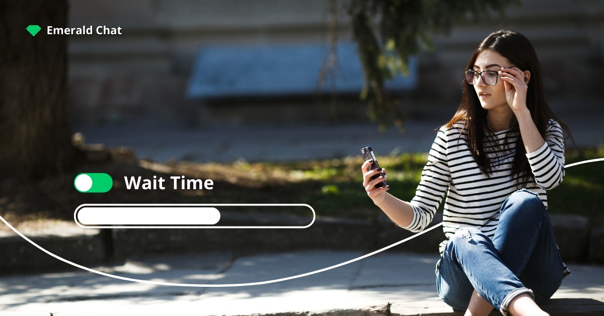 A woman waiting for something