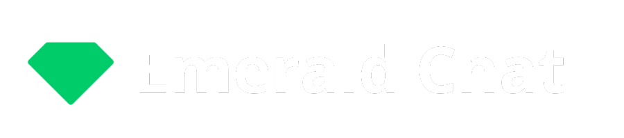 Emerald Chat horizontal logo