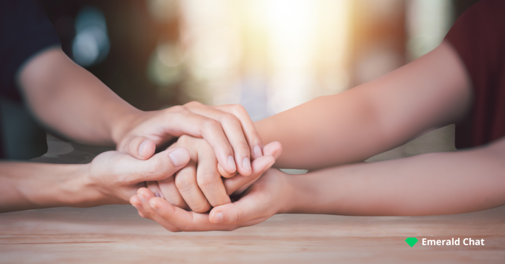 image of holding hands